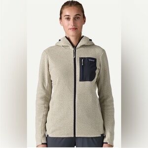 New Patagonia R1 Air Hooded Zip Fleece Jacket